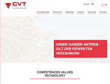 Tablet Screenshot of cvt.de